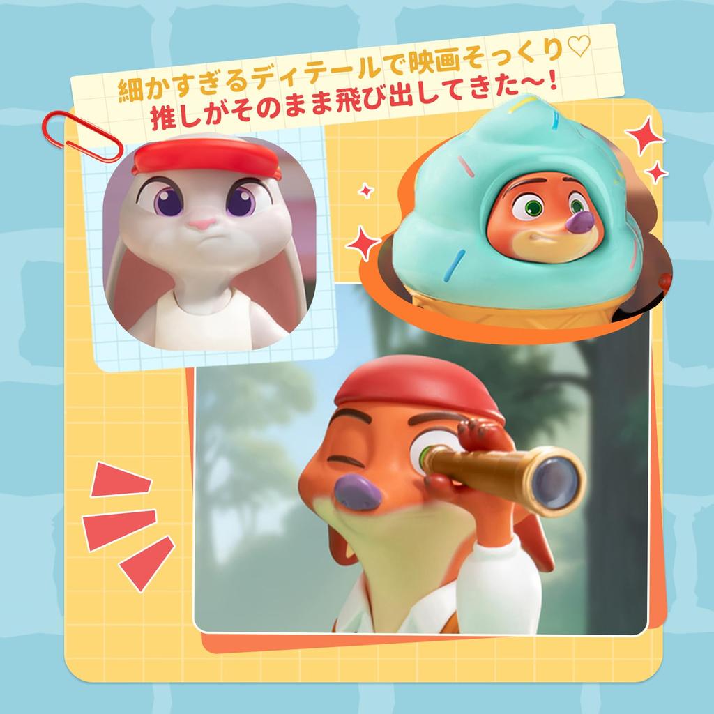 TOP TOY Disney Zootopia Series Gachapon Blind Box Figure Plastic Model Premium Toy Zootopia Birthday Gift Zootopia Nick Judy Character Collectible