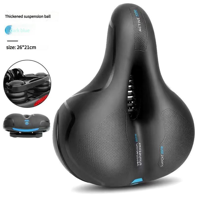 Men Women Mountain Bicycle Accessories Wide Comfort Soft Shock Absorbing Bike Seat Saddle Memory Foam