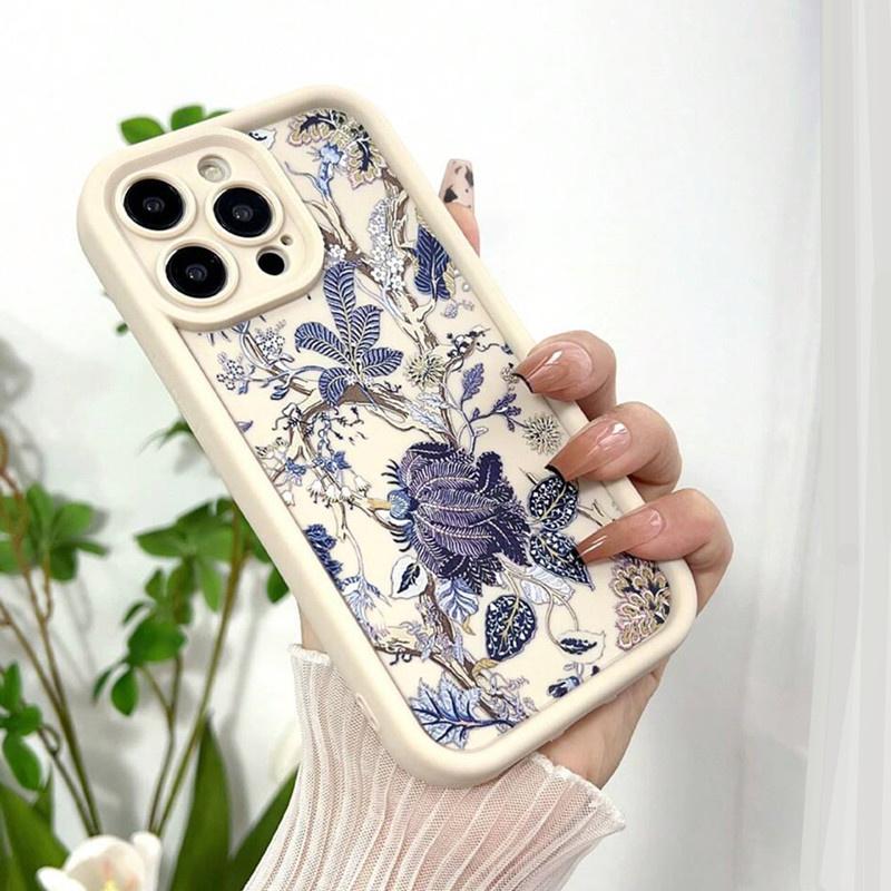 Summer Leaf Pattern Phone Case For iPhone 15 Case iPhone 11 13 12 14 Pro 16 Pro Max XR XS X 7 8 Plus SE Shockproof Plants Cover