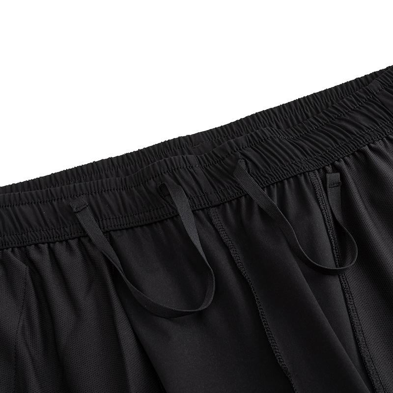 Anta Comfortable Simple Running Quick-Dry Knitted Sports Long Pants Men bottoms Basic-Black 152625301-1