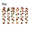 Warm Glowing Christmas Wall Decorations Door Hanger, Quilted Fabric Santa Snowman Tree Gingerbread Hanging Soft Led Entryway Accents Light with
