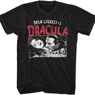 Tricou Dracula Bela Lugosi Hrănire Adulți Mânecă Scurtă Tricouri Stil Vintage Tricouri Grafice