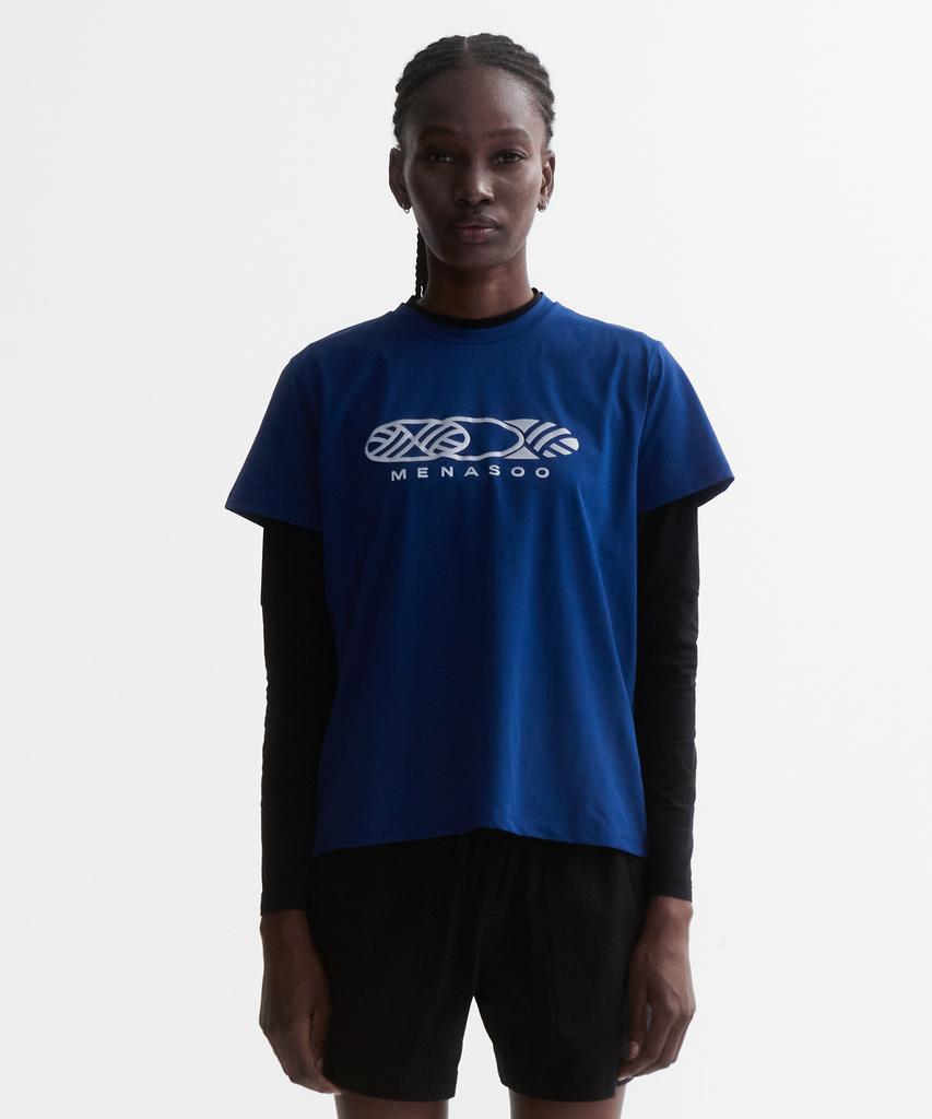 Minasu Venode Three Track Logo Active Tshirts_Blue (Basic Fit)