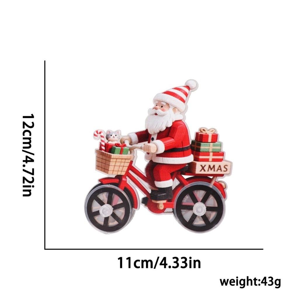 Plastic Christmas Decorations Snowman New Year Santa Claus Figurine Tabletop Display Add Atmosphere Xmas Holiday Ornaments