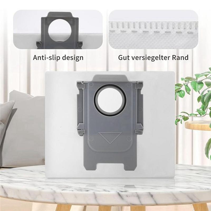 6Pcs Dust Bags Replacement For Roborock S8+ /S8 Pro Ultra / S7 Maxv Ultra / Q5 / Q5+ / Q7+ / Q7 Max+ Vacuum Cleaner Bag