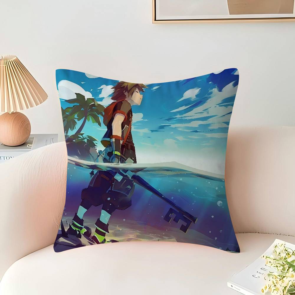 GAME Kingdom Hearts Personalized Pillow Cover Kids Bedroom Wild Party Decor Pillowcase Kid Birthday Shower Gift
