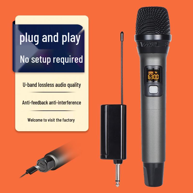 High-Quality U Band Wireless Microphone for Home KTV and Performance