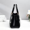Women's New Arched Bead Pattern Top Handle Bag Versatile Crocodile Print Crossbody Purse