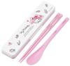 Skater My Melody Watercolor Cosmetics Chopsticks and Spoon Set Bento Antibacterial 18cm Silent Click CCS3SAAG-A