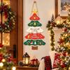 Paper Xmas Hanging Flag Multi-layered Hanging Welcome Board Christmas Tree Door Sign  Entrance