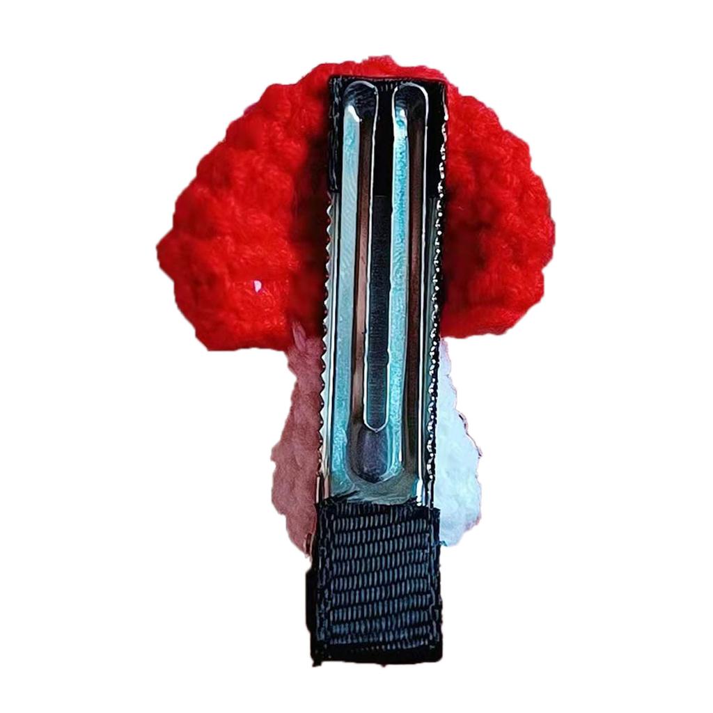 Cute Mushroom Hair Clips Hairpin Handmade Knitted Hair Clip Headwear Crochet Hair Accessories Decorations for Women
