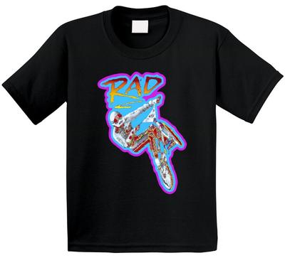 T-shirt Adulte Unisexe Rad Bmx Film Rétro Cool Amusant