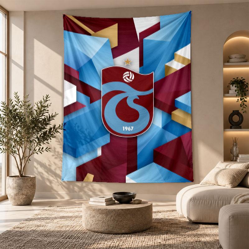 Tapiz Decorativo, Arte de Pared Impreso del Trabzonspor FC, Colgante de Pared Ligero para Fondo de Dormitorio