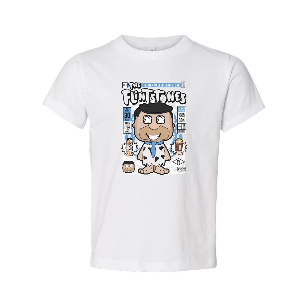 Flintstones Graphic T Shirt With Fred Flintstone Cartoon Art For Unisex Wear Col M