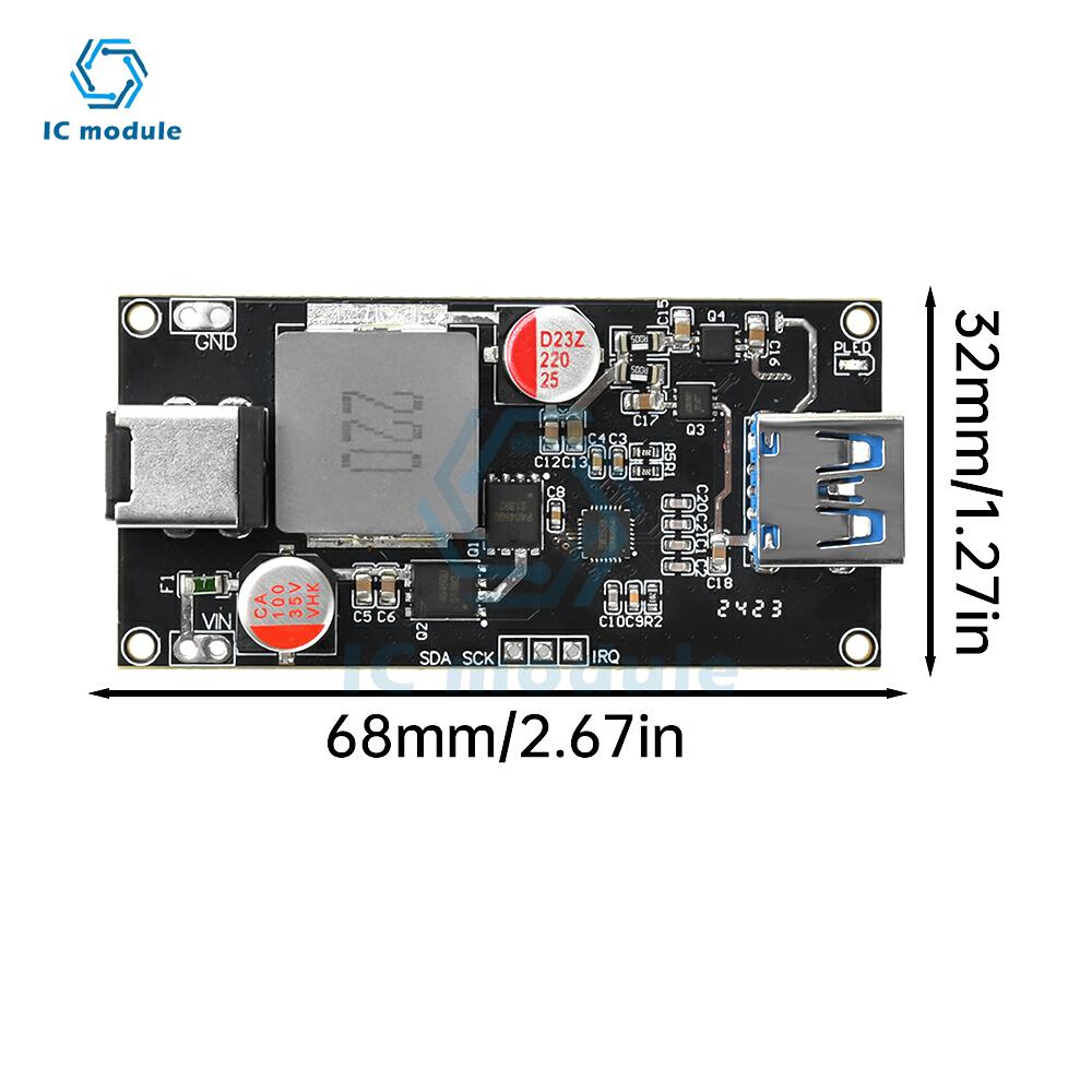 140W PD QC Multi-protocol Desktop Smart Fast Charging Module DC6-30V High Power DC USB Fast Charger Module