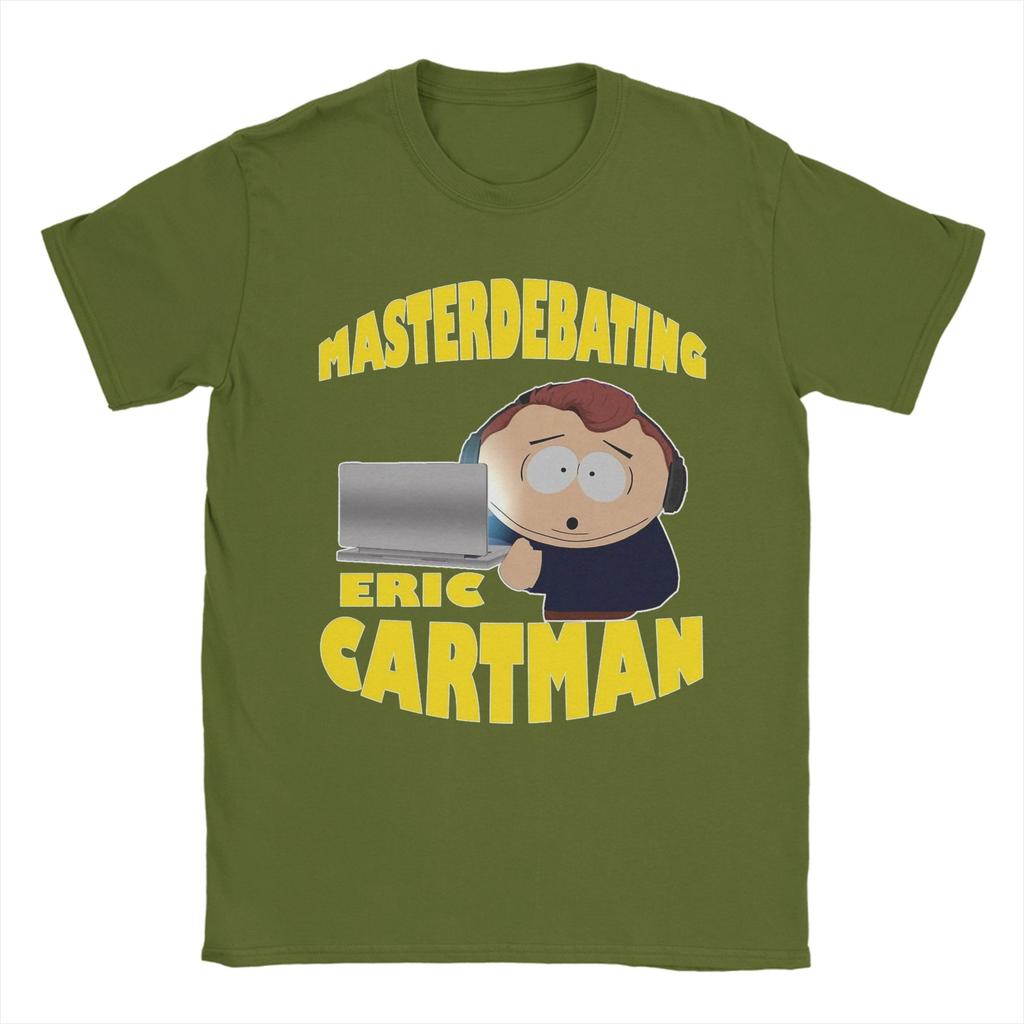 Funny Masterdebating CartUnisex SouthParks TShirt for Unisex Round Neck Pure Cotton T Shirts Short Sleeve Tee Shirt Clothes
