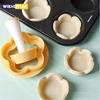 Gebäckteig-Stampfer-Set, blumenförmiger Ausstecher, Kuchenform, kreativer Kuchenbecher-Presser, Keksform, Pie-Stampfer, Küche, DIY-Backwerkzeug