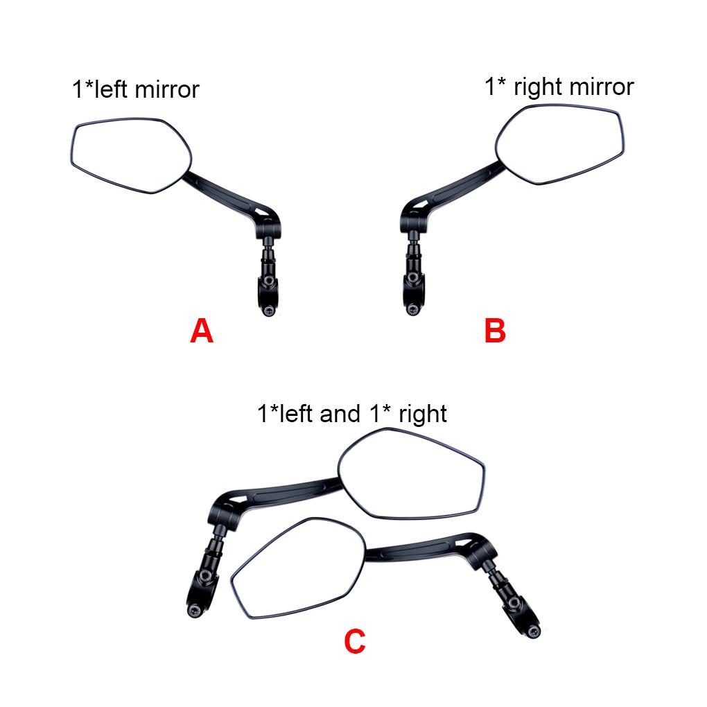 Handlebar Reflector Rear View Mirror Mountain Bike Electrical Bike Wide\-Range Adjustable Angles Mirror