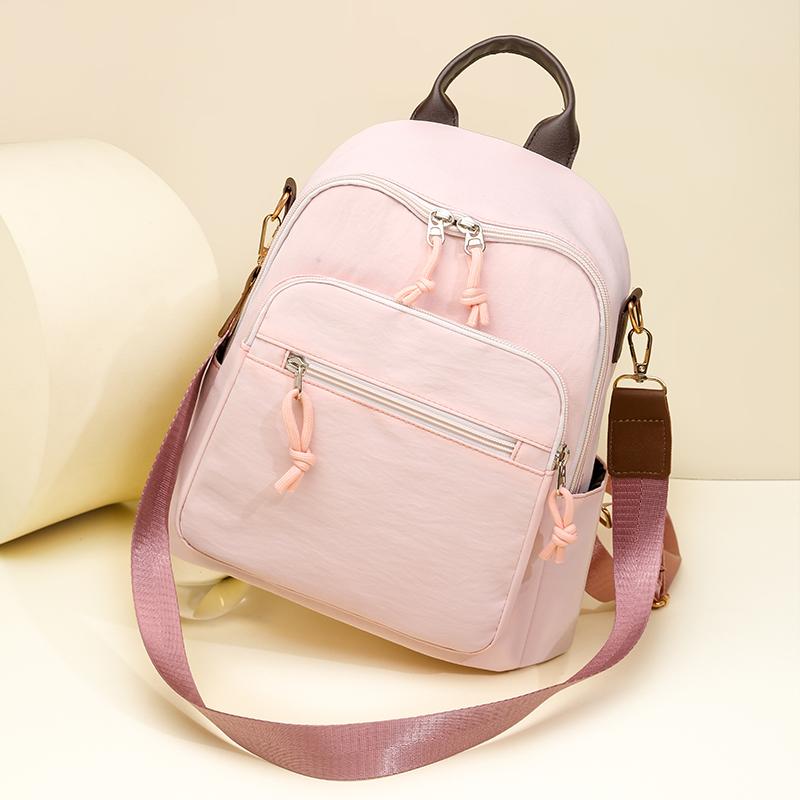 Lightweight Nylon Backpack for Women – Compact & Stylish Daypack with Multiple Pockets, Perfect for Travel, School, Work, and Daily Use