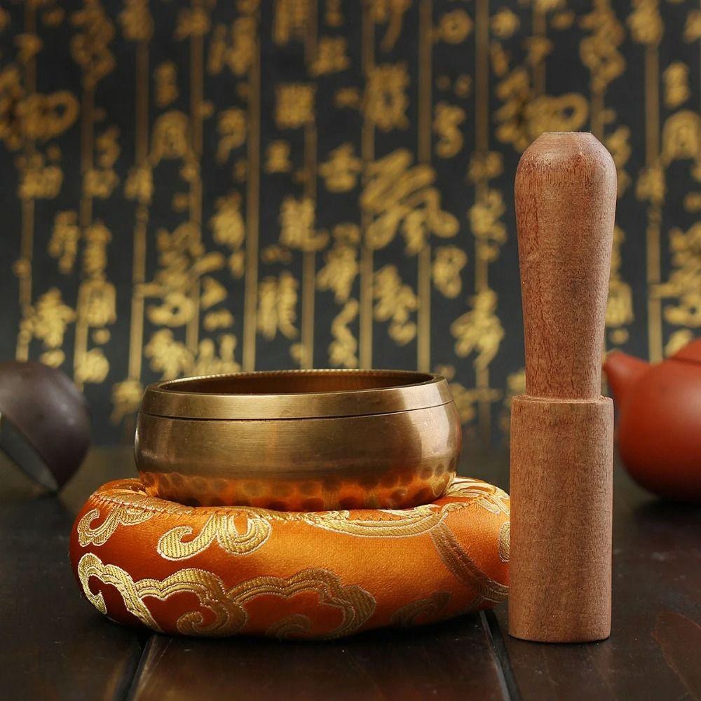 Hand Hammered Tibetan Bowl Pillow Chakra Buddhist Supplies Yoga Tibetan Singing Bowl Mat  Buddhist