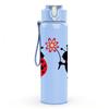 1PC Red Black Ladybug Insect Pair Print 750ml Color Plastic Sports Water Bottle Leakproof Flip Straw Lid Suitable for Sports Office Home Use