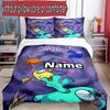 3pcs Duvet Cover Set (1*Duvet Cover + 2*Pillowcase, Without Core), Custom Name Among Us Pattern Bedding Set, Home Bedroom Decor Gift