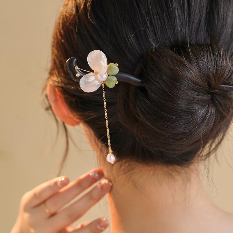 CHIMERA Ebony Wood Chinese Style Hairpin