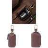 Leather Car Key Case With Foldable Design And Vintage Style For Men And Women