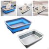 Collapsible Cat Litter Box Foldable Kitten Travel Toilet Bedpan Splashproof Easy Clean Open Top