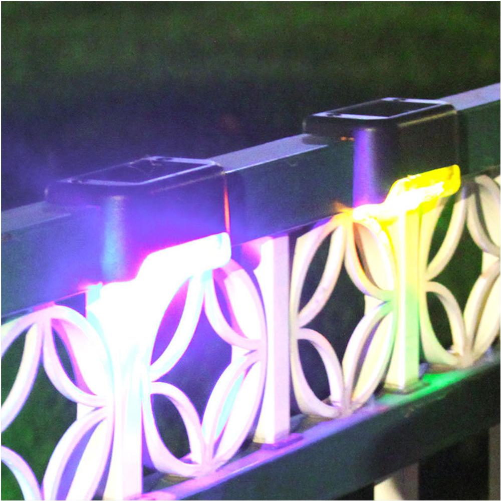 

Solar Deck Led Light Outdoor Garden Underground Lights Landscape Pathway Lighting Decoration Home Step Lamp Yard Waterproof Ip65 Black Shell разноцветный