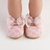 Solid Color Lace Baby Princess Shoes for 0-12 Months - Spring & Autumn Walking Shoes