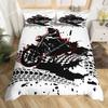 Dirt Bike Comforter Cover, Sports Biker Motocross Racing Theme Duvet Cover Set For Teen Boys Decorative Bedding Sets