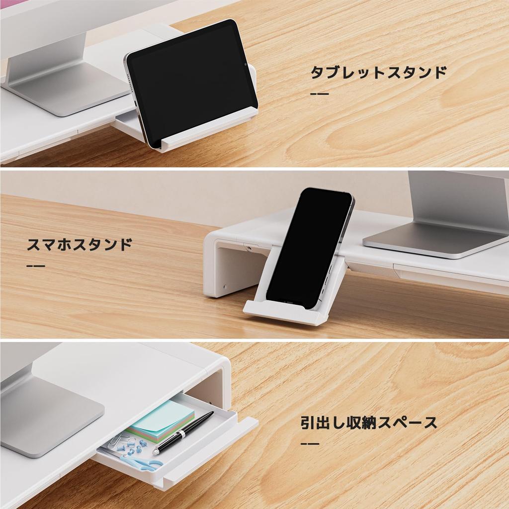 Klearlook Monitor Stand, Desk Stand, 50kg Weight Capacity, Foldable, Three Width Adjustable, Laptop Stand, Monitor Stand, Desk Stand, Keyboard