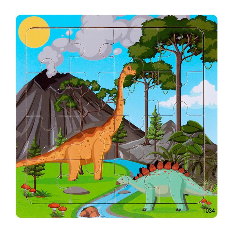Wooden Kid Puzzle Board With Animal Pictures For Toddler Education And Cognitive Skills