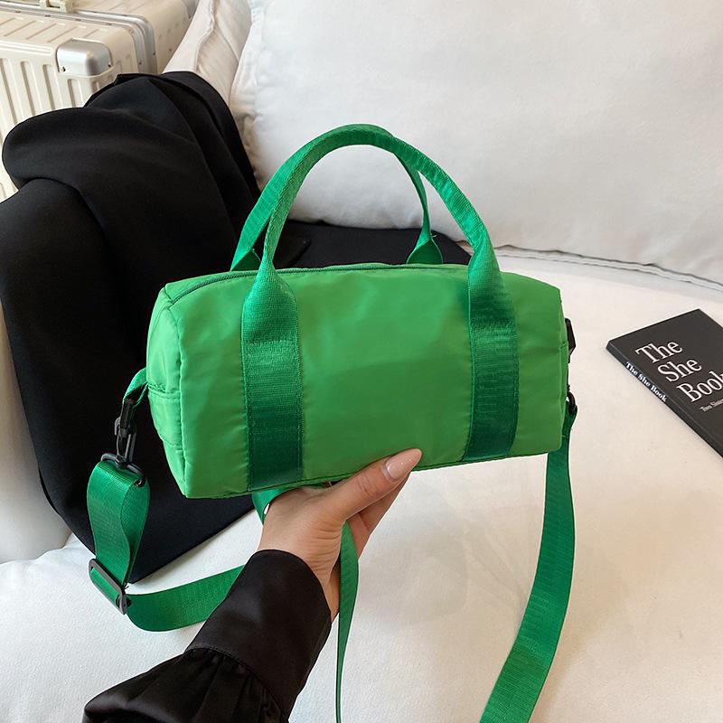 Casual Quilted Nylon Pillow Bag for Women Minimalist Handbag Fashion Shoulder Bag