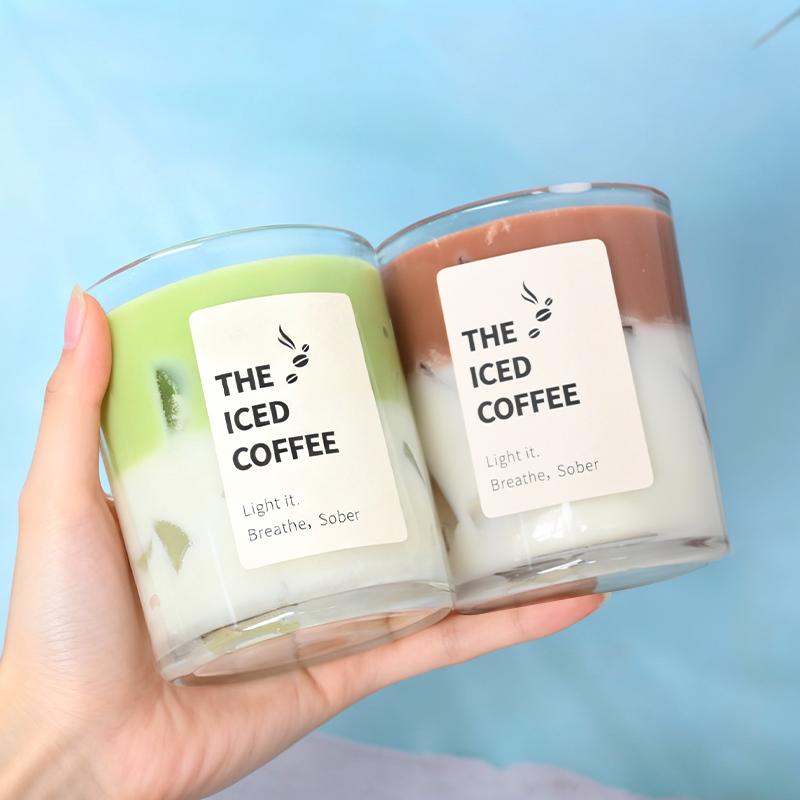High Quality Smokeless Multicolor Jar Organic Soy Wax Handmade Scented Candle for Interior Design