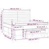 Box Spring Bed with Mattress Dark Gray 180 x 200 cm Fabric