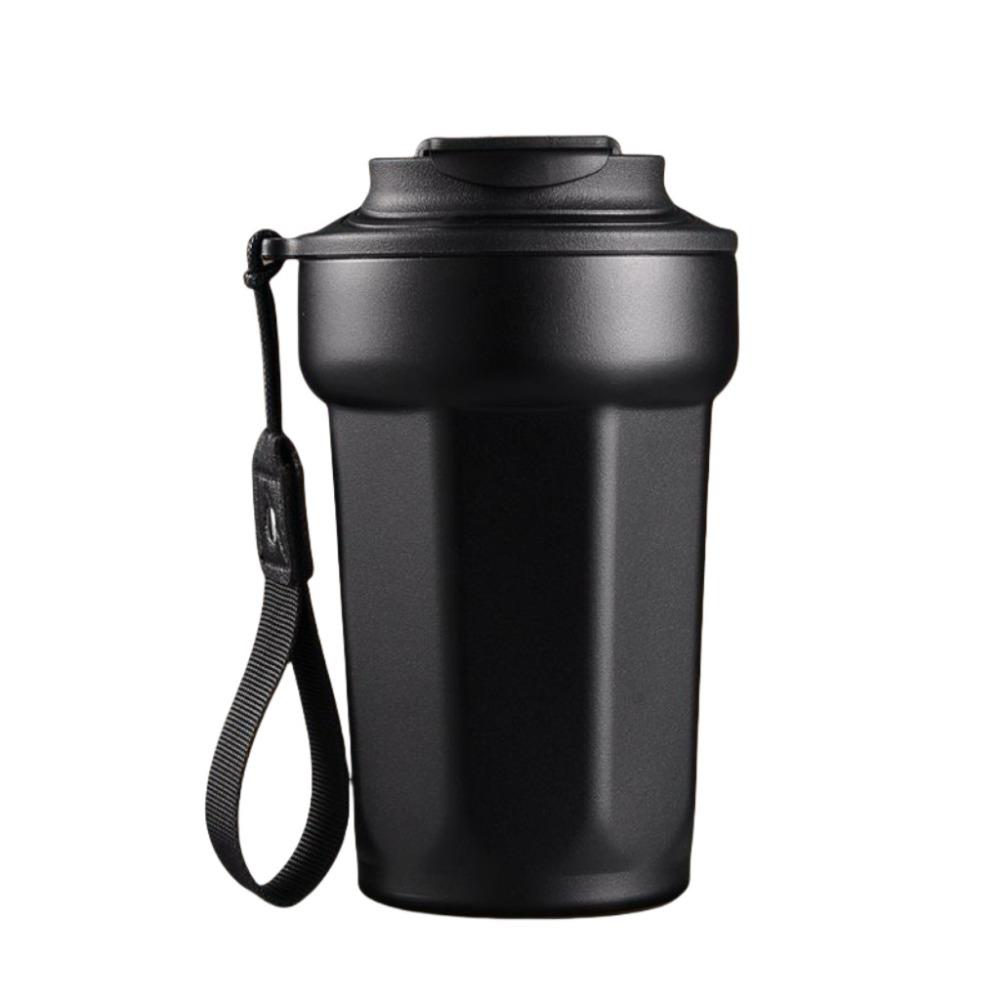 Stainless Steel Eight-Angle Coffee Cup with Lid Vacuum Insulated Cup Sports Cup  for Home Work