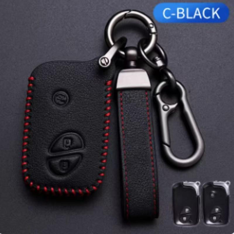 3Buttons Leather Car Remote Key Case Cover for Lexus IS250 IS300C RX270 CT200H GX400 GX460 ES240 ES350 LS460 GS300 450h 460h