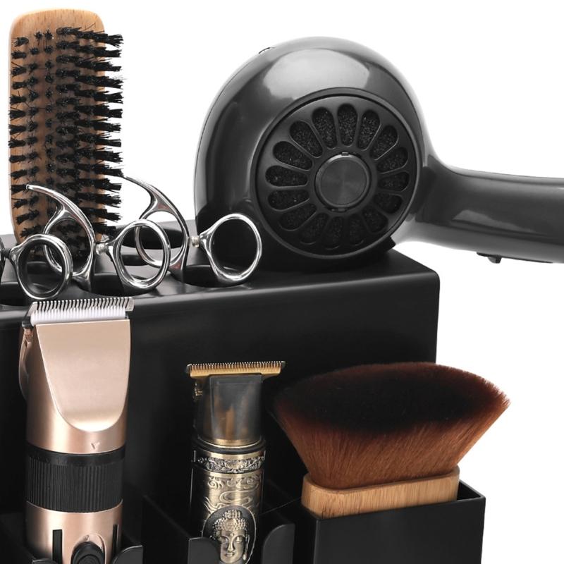 Hair Scissors Storage Rack Hairdresser Tool Holder Anti Slip Design Multi Slot Scissors Box Organizer