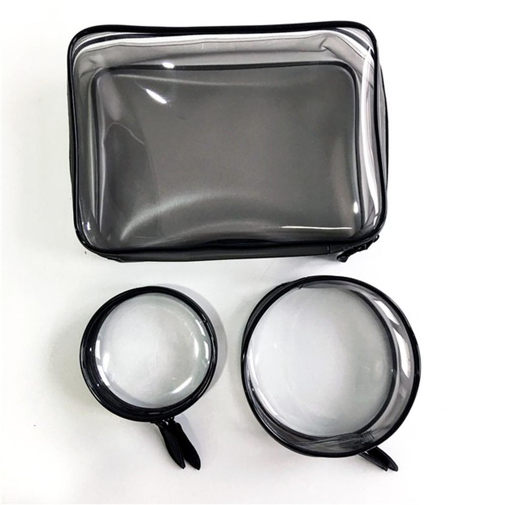 Průhledná kosmetická taška z PVC pro ženy Ekologické cestování Neceser Pouzdro na mytí toaletních potřeb Cestovní taštičky na make-up