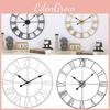 Retro Wall Iron Clock Decorative Hand Home Outdoor Commercial Spaces Up Dress