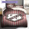 FC Utrecht  Pattern Bedding Quilt Set Quilt Cover Pillowcase Home Decoration Birthday Gift (1 * Duvet Cover + 2 * Pillowcase, Without Core)