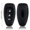 Carbon Fiber Silicone Car Key Case For Ford Puma Grand C Max Focus Mondeo Kuga Fiesta Ecosport Transit Kuga Remote Key Case