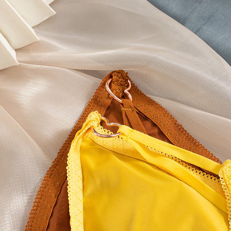 Ice Silk Seamless Women's Panties - Japanese Style, Low Waist, Thin Strap, Pure Desire, Cotton Crotch, Triangle Design