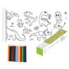 DIY Coloring Painting Paper Pastable with Pencil Picture Scroll Long Roll Safe Decompression Painted Toys for Kids Birthday Gift