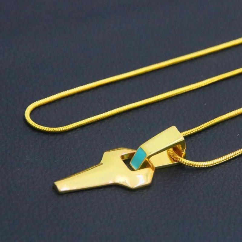 Anime Cyberpunk Edgerunners David Martinez Cosplay Halskette Doppellagige Goldene Kette Kreuz Anhänger Halskette Damen Herren Schmuckstücke