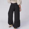 Women's Solid Color High Waist Casual Pants Drawstring Wide Leg Pants