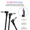 6.35Mm Guitar Effects Pedal Cable Guitar Audio Cable 0.3M Low Noise Male To Male Line Pedal High Fidelity Bass Universal Cable