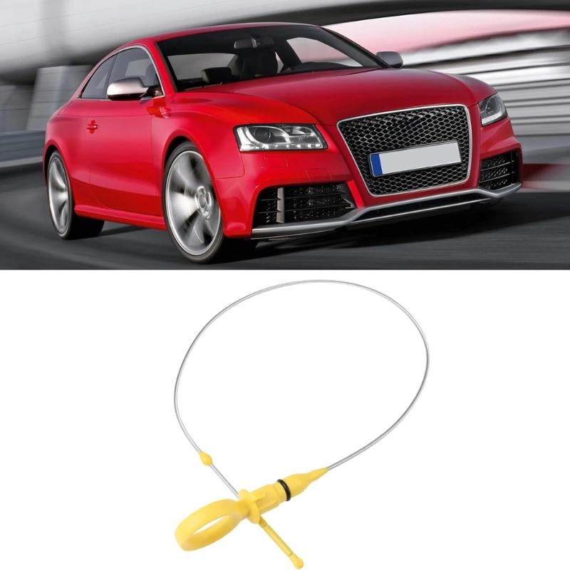 Engine Oil Measuring Dipstick 03L115611E, Single Replacement Part with Metal Blade and Yellow Handle for Vehicle Service Tasks Today
